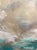 2020s "Dream" Original Abstract Seascape Coastal Aqua Painting ~ Large Teal Green Art With Beach Sand For Sale - Image 5 of 11