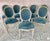 French Louis XVI Style Painted and Upholstered Dining Chairs Set of Eight For Sale - Image 10 of 10