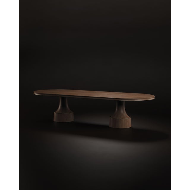 Buck Oval Dining Table by Porus Studio For Sale - Image 6 of 12
