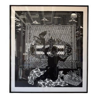 1984 Vintage Nefertiti Goodman “Magical Dreamweaver” Signed & Numbered Print – 24/100 – Framed For Sale