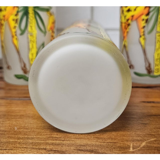 1950s Mid Century Modern Gay Fad Studios' "Giraffe" Tom Collins Glasses - Set of 8 For Sale - Image 13 of 16