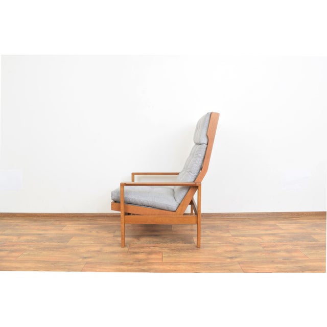 1960s Mid-Century Danish Oak Armchair by Leif Alring for Madsen & Schubell, 1960s For Sale - Image 5 of 15