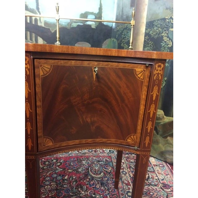 Councill Craftsmen Sideboard With Brass Gallery, Federal Style For Sale - Image 9 of 18