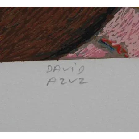 Artist: David Azuz, Israeli/French (1942 - ) Title: Women of Guadeloupe Year: Circa 1980 Medium: Lithograph, signed and...