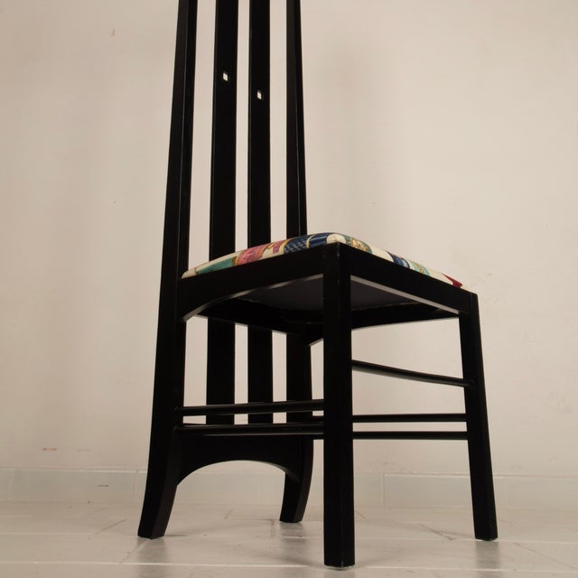 High Ingram Chair by Charles R. Mackintosh for Alivar, 1980s For Sale - Image 17 of 18