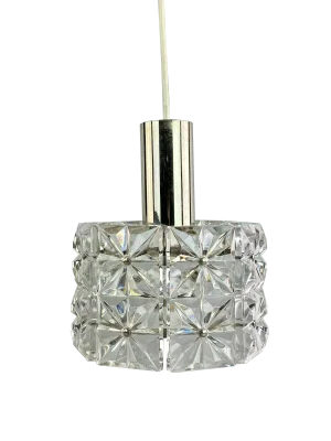Glass Ceiling Lamp from Kinkeldey, 1970s