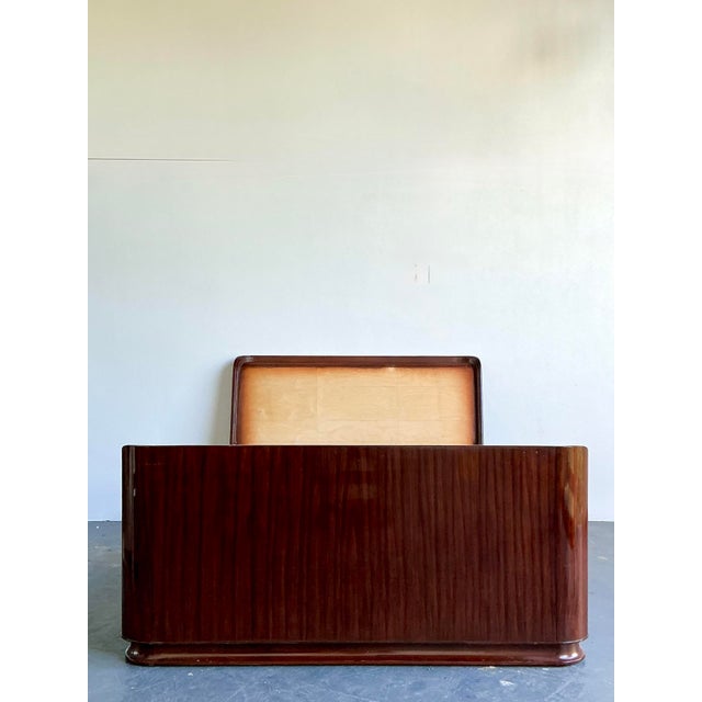 Ralph Lauren Vintage Ralph Lauren “Metropolis” Queen Sleigh Unfinished Bed For Sale - Image 4 of 12