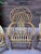 Late 20th Century Late 20th Century Vintage Italian Rattan and Wicker Fan Back Chair For Sale - Image 5 of 5