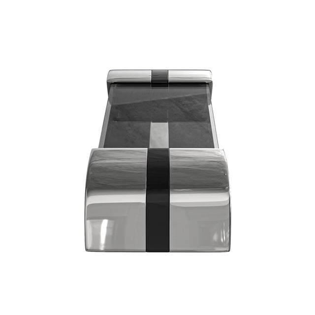 Not Yet Made - Made To Order "Il Destino" Coffee Table With Stainless Steel, Handmade For Sale - Image 5 of 7