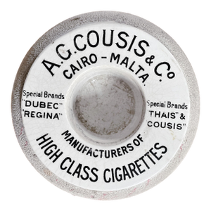 Antique English Cigarette Advertising Match Striker