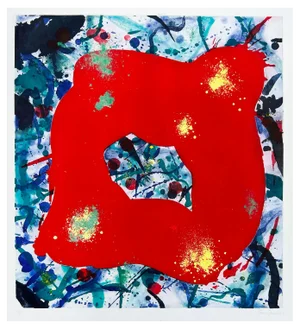 Sam Francis, Untitled, Original Etching, 1989