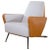 Dedar Satin and Leather S.K. Armchair by Andrea Bonini For Sale - Image 6 of 6