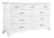 Wood Aruba Nine-Drawer Dresser - White For Sale - Image 7 of 7