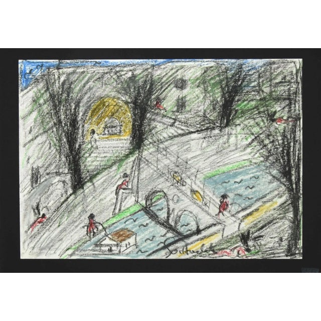 The River is an original Contemporary artwork realized by Nazareno Gattamelata in the 1970s. Original colored oil pastels...