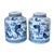 This is a set of beautiful Blue and White Porcelain Cylinder Tea Jars. These feature a coastal designs with fish and lily...