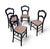 Wood Napoleon III Dining Chairs, 19th Century, Set of 4 For Sale - Image 7 of 18