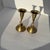 A pair of brass candlestick holders with a dolphin base. In good condition. Recently polished and lacquer coated so the...