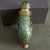 Mid 20th Century Vintage Gilt Bronze Enamel Snuff Bottle - Floral & Character Design For Sale - Image 5 of 9