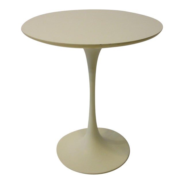 20th Century White Tulip Side Table by Maurice Burke Chairish