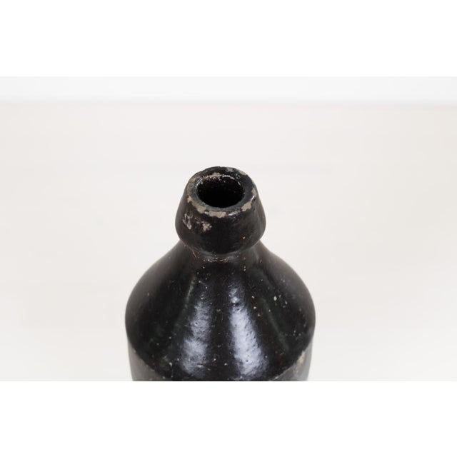 American 19th Century American Primitive Stoneware Ink Bottle For Sale - Image 3 of 9