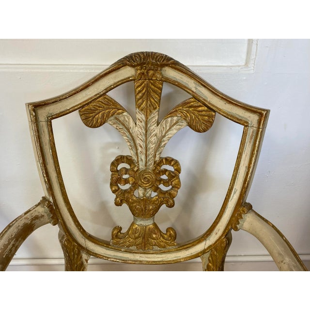 Traditional Early 20th Century Prince of Wales Style Arm Chairs - a Pair For Sale - Image 3 of 12