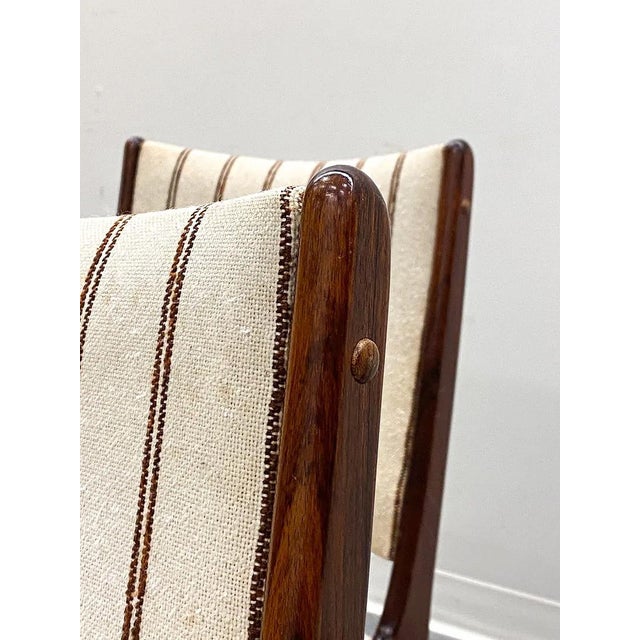 1960s 4 Danish Johannes Andersen Rosewood Dining Chairs by Uldum Mobelfabrik For Sale - Image 5 of 13