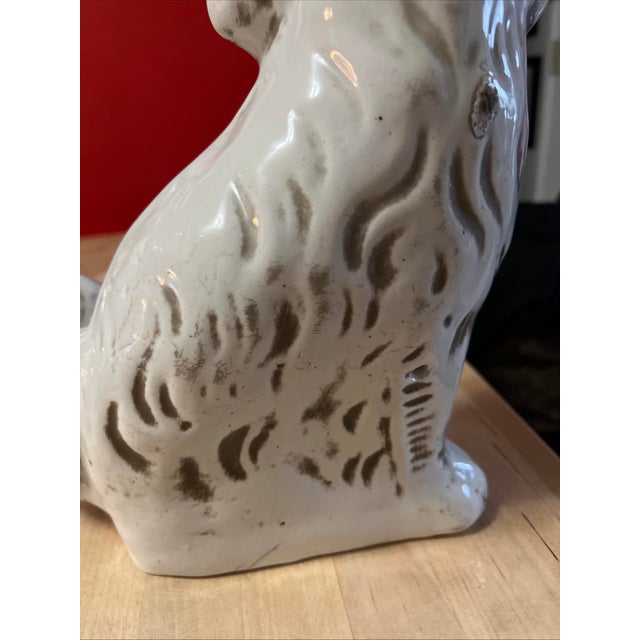 Pair of Antique Decorated Staffordshire Dogs, Circa 1860's For Sale - Image 12 of 16