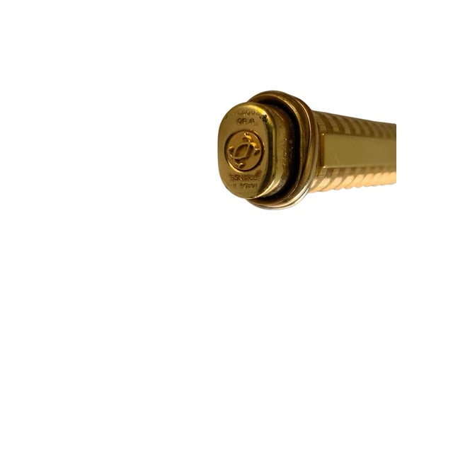 Cartier Vintage Must De Cartier Trinity Vendôme Oval Gold Plated Ballpoint Pen Made in France 1980s For Sale - Image 4 of 5