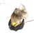 1990s Mid Century Modern Rock Crystal Lamp ,Bronze Base ,Rare Stone For Sale - Image 12 of 12