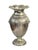 Exceptional Italian hand-chased amphora vase in 800-grade silver, showcasing Renaissance Revival and Baroque-inspired...
