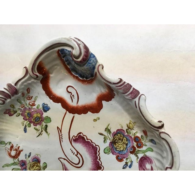 Porcelain Bowls with Pink Tulip Decor by Richard Ginori, Italy, 1750s, Set of 2 For Sale - Image 11 of 18