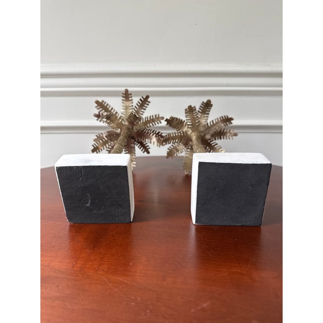 Palm Leaf Style Candle Holders For Sale - Image 9 of 14