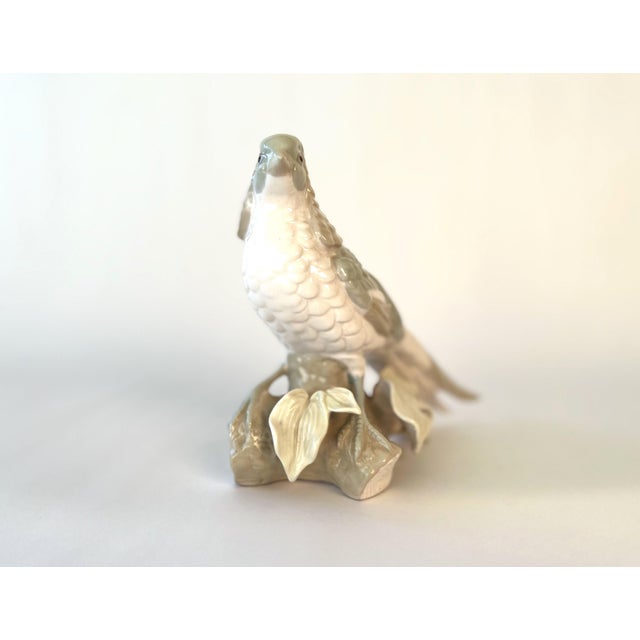 Vintage 1960s Porcelain Parrot on Branch Figurine Shafford Dana