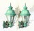 Pair Vintage Solid Brass Verdigris Carriage Lanterns-Traditional Colonial Style For Sale - Image 13 of 16