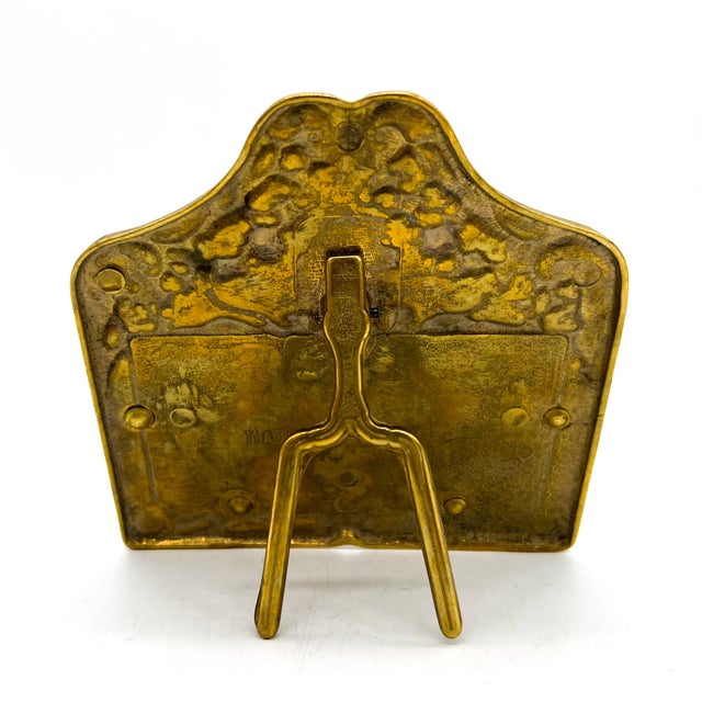 Metal Vintage Italian Brass Business Card Holder – Hollywood Regency / Rococo Revival For Sale - Image 7 of 13