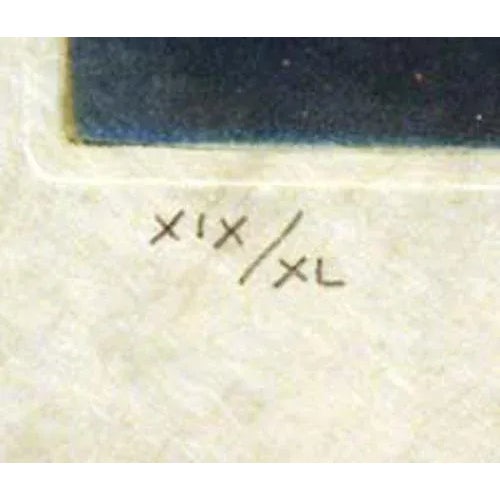 1980s Late 20th Century "Les Tulipes" Floral Etching by Kaiko Moti For Sale - Image 5 of 6