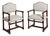 Turned Wood Armchairs, Set of 2 For Sale