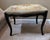 Add a touch of timeless elegance to your home. This exquisite French Louis XV style wood vanity bench features a stunning...