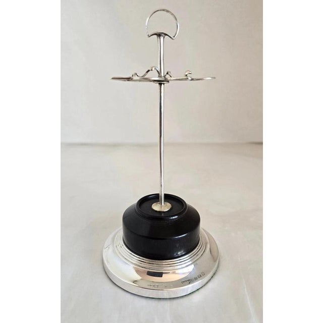 Antique Edwardian Sterling Silver Hat Pin Stand from S. Blanckensee, Sheffield, 1908 For Sale - Image 3 of 17