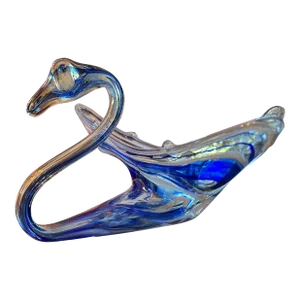 1960s Murano Style Swan Bowl