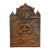 18th Century Antique English Cast Iron Pax Fireback, Dated 1679 For Sale