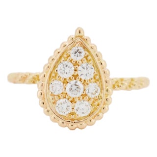 Boucheron - Serpent Bohème Ring in Yellow Gold and Diamonds, Size 5.5 For Sale