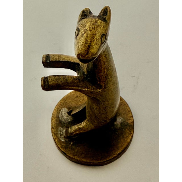 Antique Bronze Animal Scroll Weight Holder - Late 19th Century For Sale - Image 4 of 11