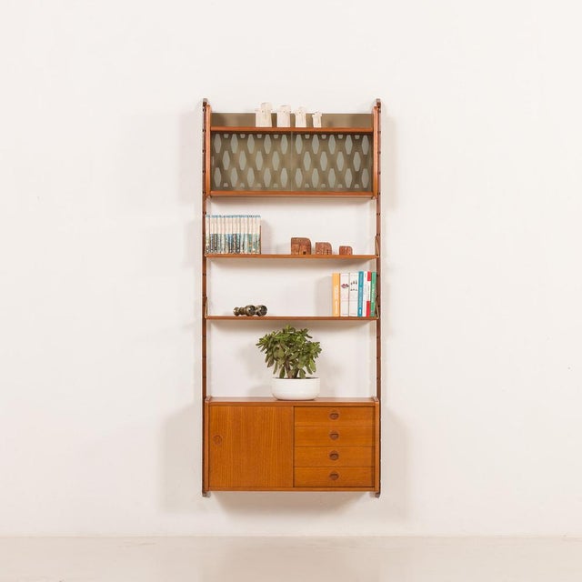 Mid-Century Modern One Bay Wall Unit in Teak from Ergo, Norway, 1960s For Sale - Image 3 of 17