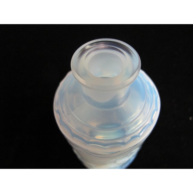 Sabino Blue Opalescent Dancing Nude Nymphs Art Deco Glass 6" Perfume Scent Bottle For Sale - Image 10 of 16