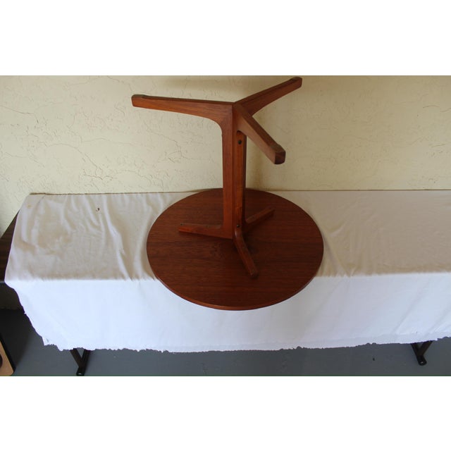 1970s 1970s Danish Modern Teak Occasional Side Table by Hans C. Andersen for Artex For Sale - Image 5 of 7