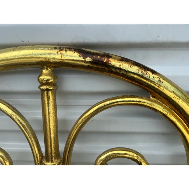 Drexel Metal Gold Leaf King Sized Headboard Chairish