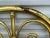 Metal Drexel Metal Gold Leaf King Sized Headboard For Sale - Image 7 of 11