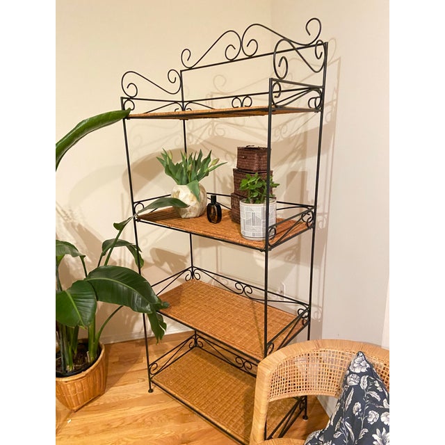Rustic 1980s Vintage Shelving Unit For Sale - Image 3 of 11
