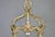 Louis XVI Style Brass Hanging Lantern, 1920s For Sale - Image 9 of 16